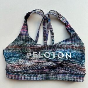 Peloton Lululemon Energy Bra *Med Support, B/C Cup | Sz 10| Digital Oasis Alpine